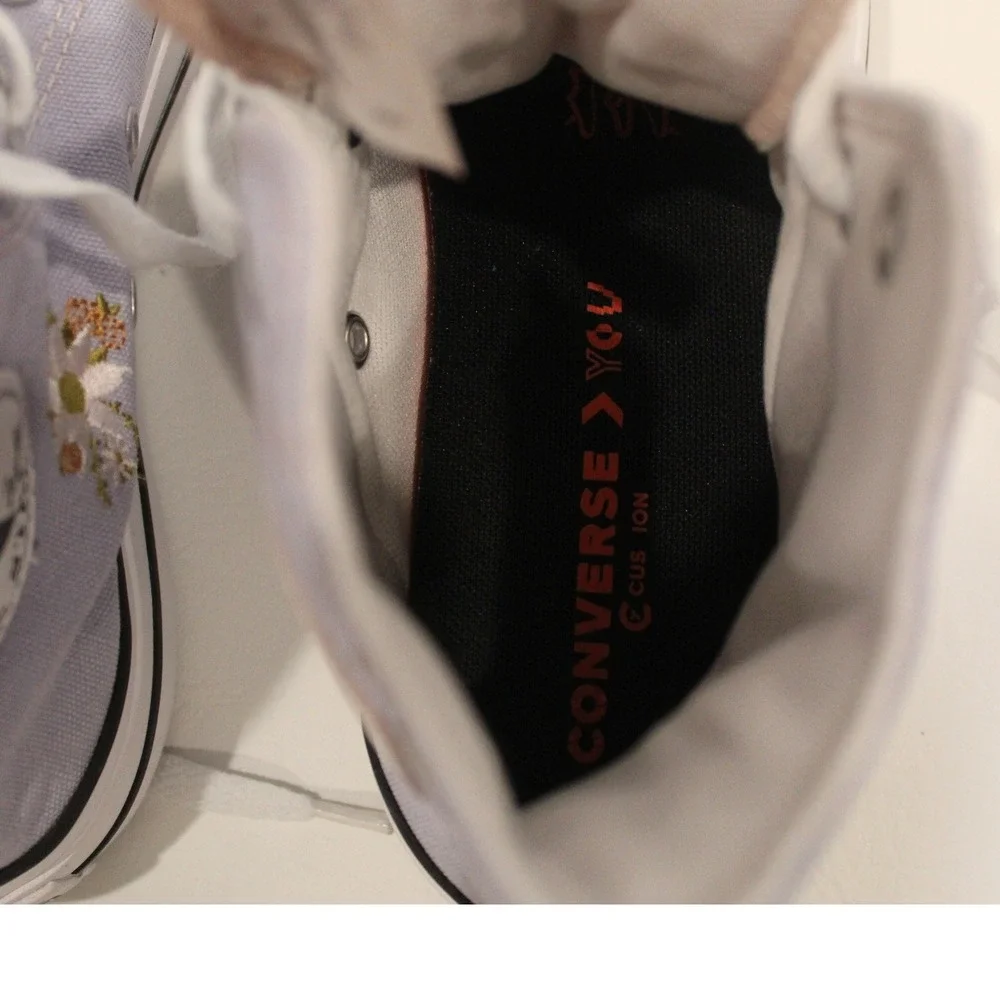 Converse Chuck Taylor All Star Platform Embroidered‎ Floral High Top  Womens 6.5 - Picture 14 of 14
